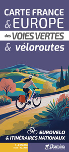 Image de CARTE FRANCE ET EUROPE DES VOIES VERTES ET VELOROUTES