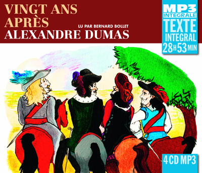 Picture of VINGT ANS APRES (INTEGRALE MP3), LU PAR BERNARD BOLLET