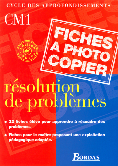 Picture of Résolution de problèmes CM1 2001 Fiches à photocopier