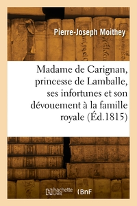 Picture of Madame de Carignan, princesse de Lamballe