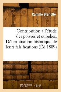 Picture of Contribution à l'étude des poivres et cubèbes