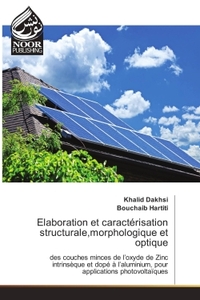 Image de Elaboration et caractérisation structurale,morphologique et optique