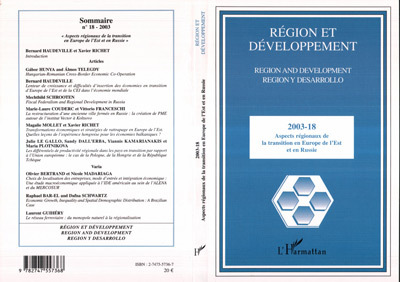 Image de Aspects régionaux de la transition en Europe de l'Est et en Russie