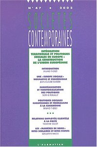 Image de Intégration territoriale et politiques sociales en Europe : la construction de l'Union européenne