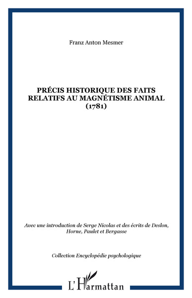 Image de Précis historique des faits relatifs au magnétisme animal (1781)