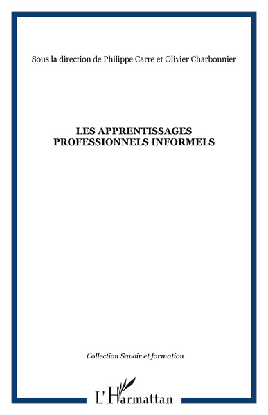 Picture of Les apprentissages professionnels informels
