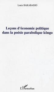 Image de Leçons d'économie politique dans la poésie parabolique kôngo
