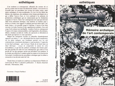 Image de Mémoire archaïque de l'art contemporain
