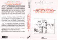 Image de Afrique francophone et développement du sport du mythe à la réalité ?