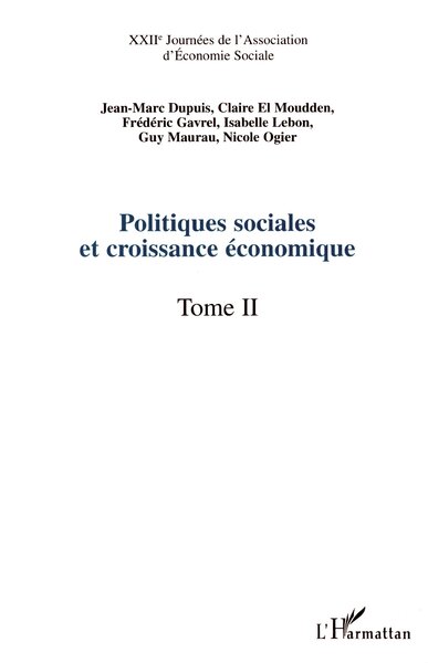 Image de POLITIQUES SOCIALES ET CROISSANCE ÉCONOMIQUE