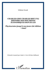 Image de Charles Gide Charles Rist (V6) Histoire des doctrines économiques depuis les