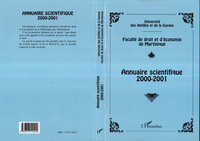 Image de ANNUAIRE SCIENTIFIQUE 2000-2001 DE LA FACULTÉ DE DROIT ET D'ÉCONOMIE DE MARTINIQUE