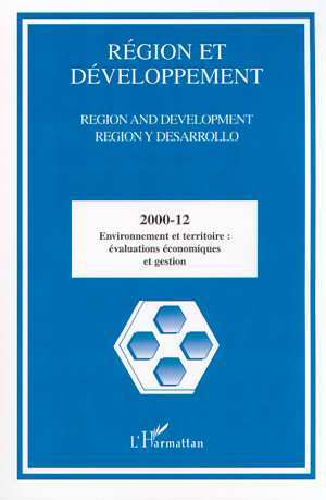Image de ENVIRONNEMENT ET TERRITOIRE : ÉVALUATIONS ÉCONOMIQUES ET GESTION