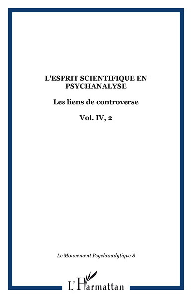 Picture of L'esprit scientifique en psychanalyse