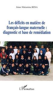 Image de Les déficits en matière de français-langue maternelle : diagnostic et base de remédiation