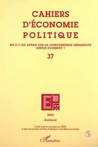 Image de QU'A-T-ON APPRIS SUR LA CONCURRENCE IMPARFAITE DEPUIS COURNOT ?