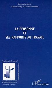 Picture of La personne et ses rapports au travail