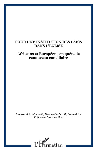 Picture of Pour une institution des laïcs dans l'église