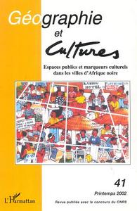 Image de ESPACES PUBLICS ET MARQUEURS CULTURELS DANS LES VILLES D’AFRIQUE NOIRE