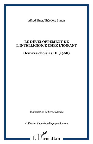 Image de Le développement de l'intelligence chez l'enfant