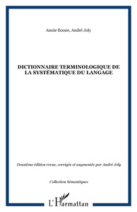 Image de Dictionnaire terminologique de la systématique du langage
