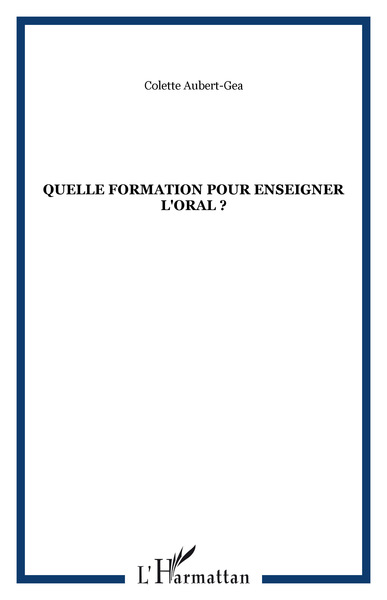 Image de Quelle formation pour enseigner l'oral ?
