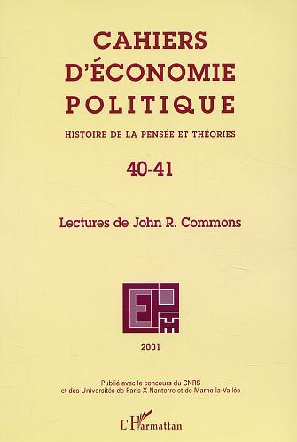 Image de LECTURES DE JOHN R. COMMONS