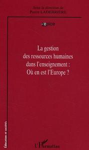 Image de La gestion des ressources humaines dans l'enseignement
