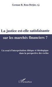 Image de LA JUSTICE EST-ELLE SATISFAISANTE SUR LES MARCHÉS FINANCIERS ?
