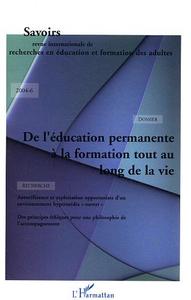Picture of De l'éducation permanente à la formation tout au long de la vie
