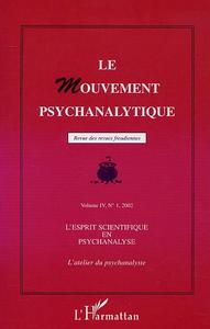 Picture of L'esprit scientifique en psychanalyse
