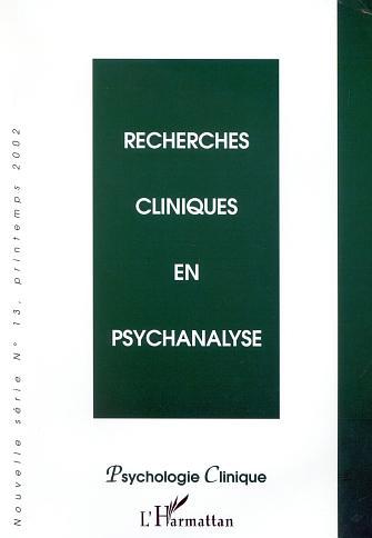 Image de RECHERCHES CLINIQUES EN PSYCHANALYSE