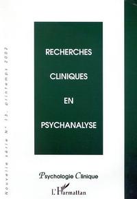 Image de RECHERCHES CLINIQUES EN PSYCHANALYSE