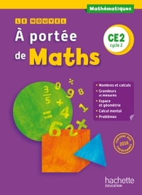 Image de Le Nouvel A portée de maths CE2 - Livre élève - Ed. 2017