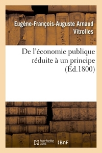 Image de De l'économie publique réduite à un principe