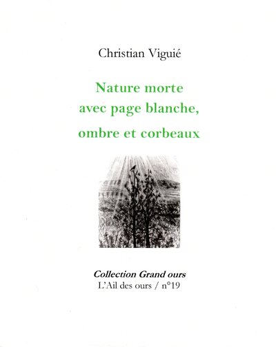 Image de Nature morte avec page blanche, ombre et corbeaux