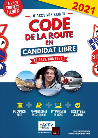 Image de code de la route 2021 en candidat libre