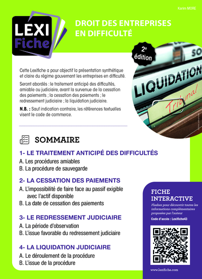 Image de Droit des entreprises en difficulté