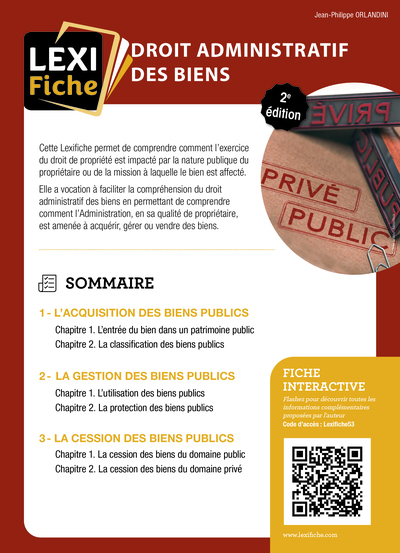Picture of Droit administratif des biens