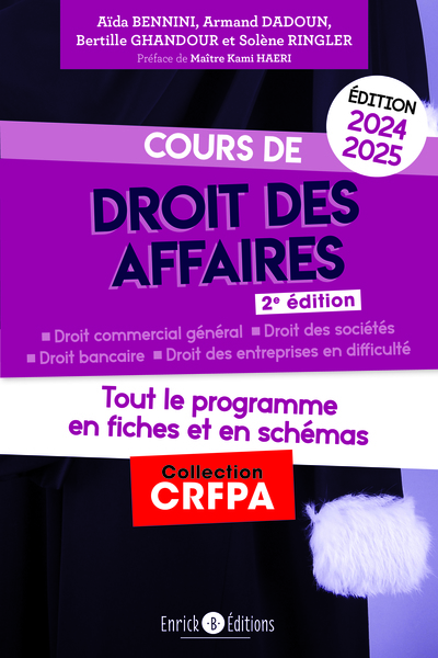 Picture of Cours de droit des affaires 2024-2025