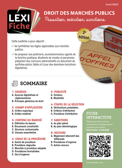 Picture of Droit des marchés publics