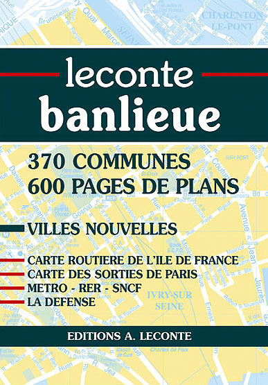 Picture of Leconte banlieue, 370 communes, 600 pages de plans