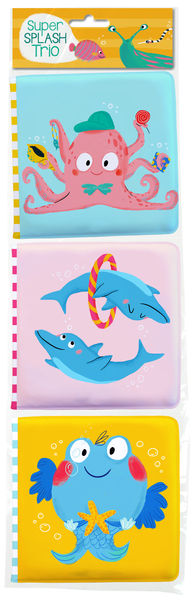 Picture of Jaune, pieuvre, dauphin, poisson