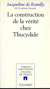 Image de La Construction de la vérité chez Thucydide