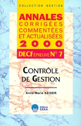 Image de DECF N 7-CONTROLE DE GESTION-ACCA 2000-