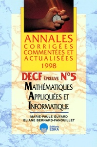 Image de MATH.APPLIQUEES INFO DECF 5 98
