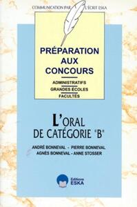 Image de ORAL DE CATEGORIE B (L')