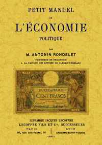 Picture of PETIT MANUEL DE L'ECONOMIE POLITIQUE