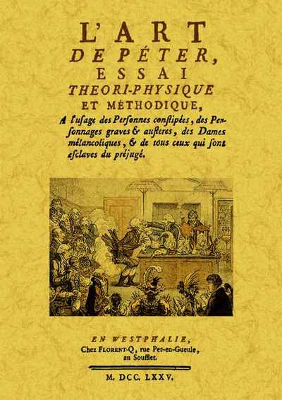 Picture of L'ART DE PETER, ESSAI THEORI-PHYSIQUE ET METHODIQUE