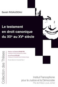 Image de Le testament en droit canonique du XIIe au XVe siècle